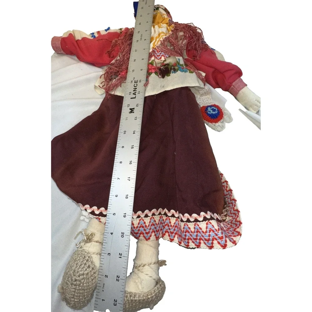 Vintage Russian Cloth Doll Hand Sewn 24 inches